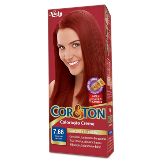 TINTURA COR&TON KIT PRATICO VERMELHOS 7.66