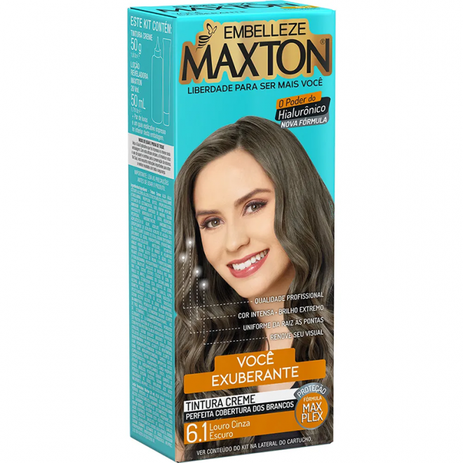 TINTURA MAXTON KIT PRATICO 6.1
