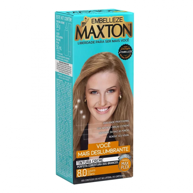 TINTURA MAXTON KIT PRATICO 8.0
