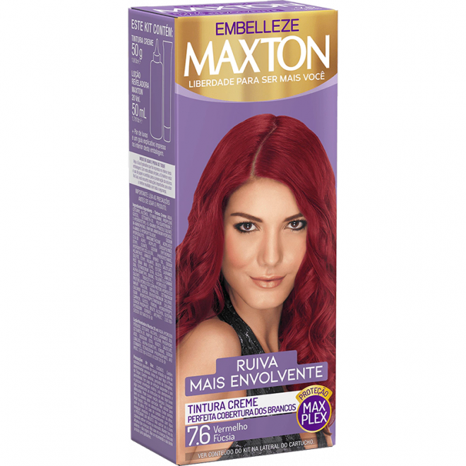 TINTURA MAXTON KIT PRATICO VERMELHOS 7.6
