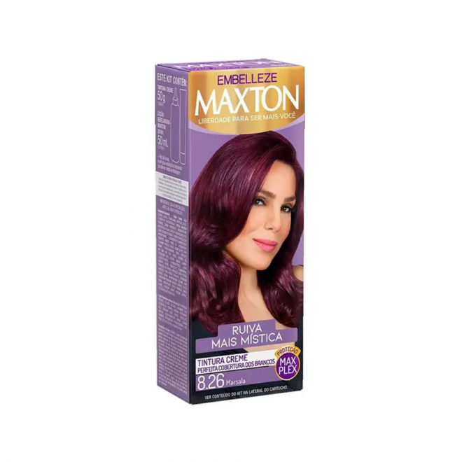 TINTURA MAXTON KIT PRATICO VERMELHOS 8.26