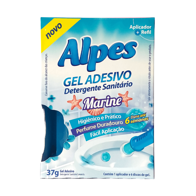 GEL ADESIVO ALPES APARELHO + REFIL 37G MARINE