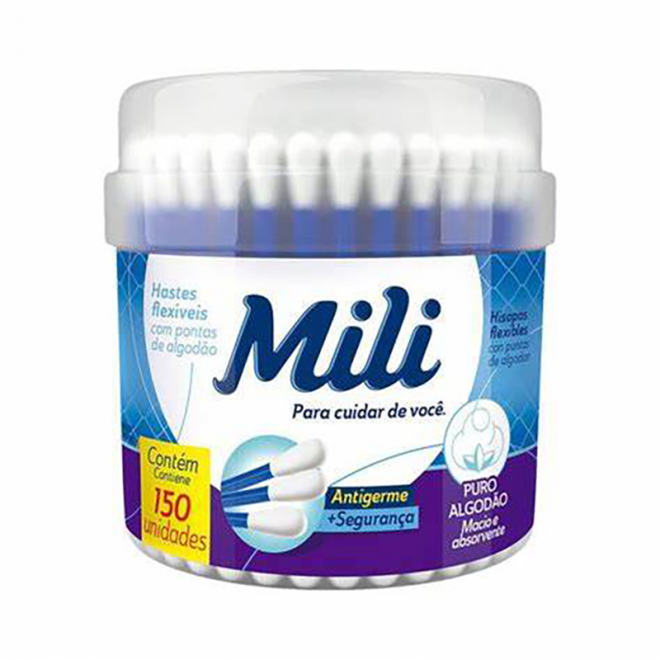 HASTES FLEXIVEIS MILI CARE POTE 150UND