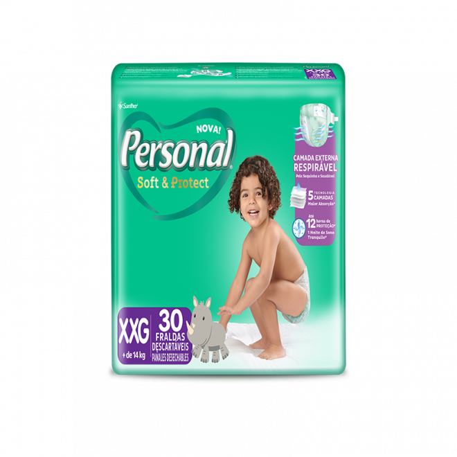 FRALDA PERSONAL BABY MEGA XXG 30UN