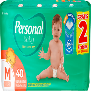 FRALDA PERSONAL BABY MEGA PROMO M - LV40PG38UN