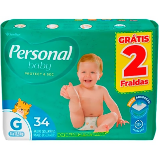 FRALDA PERSONAL BABY MEGA PROMO G - LV34PG32UN