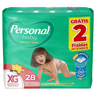 FRALDA PERSONAL BABY MEGA PROMO XG - LV28PG26UN