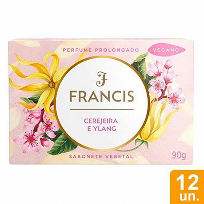 SABONETE FRANCIS LUXO 90G CEREJEIRA DO ORIENTE