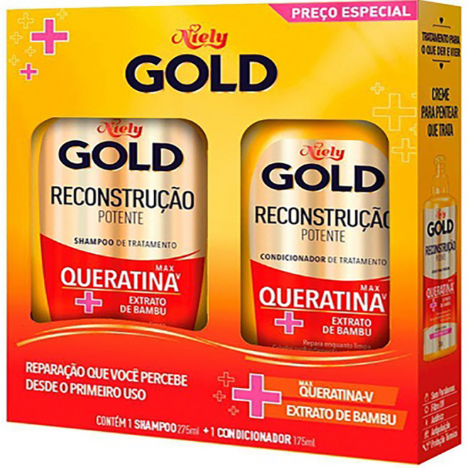 KIT NIELY GOLD SH+COND QUERATINA