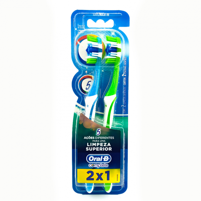 ESCOVA DENTAL ORAL-B COMPLETE 5 2X1