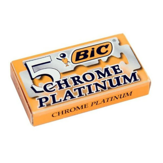 LAMINAS BIC CHROME PLATINUM 5UN