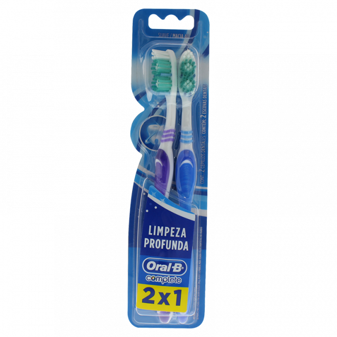 ESCOVA DENTAL ORAL-B COMPLETE 2X1