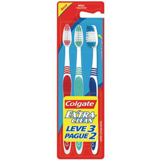 ESCOVA DENTAL COLGATE EXTRA CLEAN L3P2 MEDIA