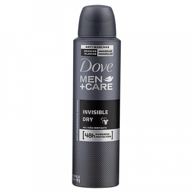 DESOD DOVE AEROSOL 150ML MEN INVISIBLE DRY