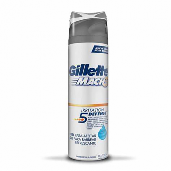 GEL BARBEAR GILLETTE MACH3 198G REFRESCANTE