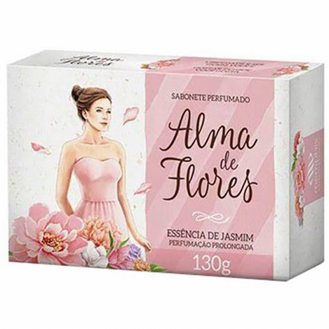 SABONETE ALMA FLORES 130G JASMIM