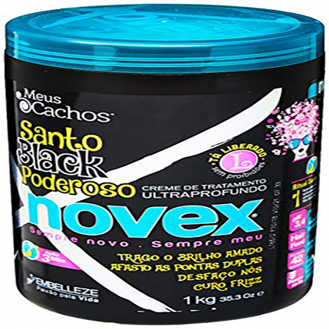 CR TRAT NOVEX ESPECIAIS 1KG SANTO BLACK