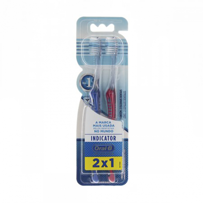 ESCOVA DENTAL ORAL-B INDICATOR 2X1 MACIA 30