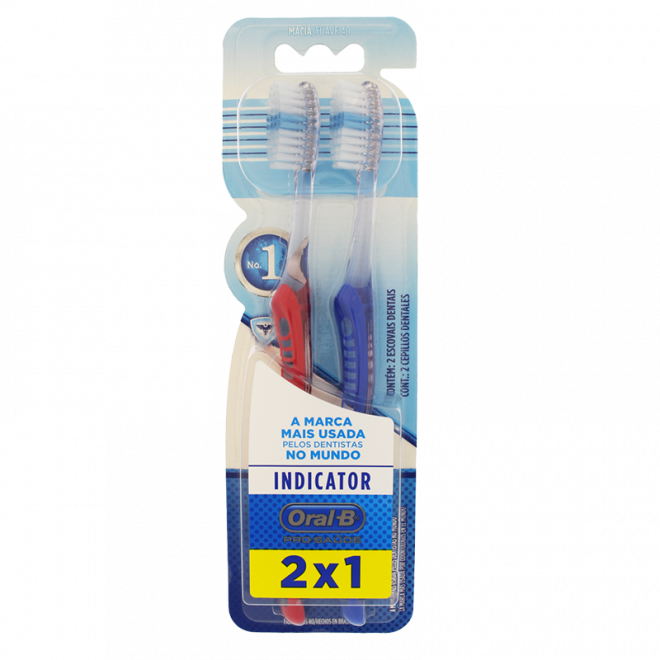 ESCOVA DENTAL ORAL-B INDICATOR 2X1 MACIA 40