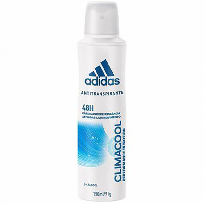 DESOD ADIDAS AEROSOL FEM 150ML CLIMACOOL