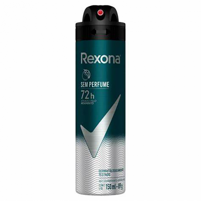 DESOD REXONA AERO MEN 150ML SEM PERFUME