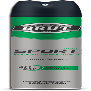 DESOD BRUT AEROSOL 150ML MEN SPORT ALL DAY