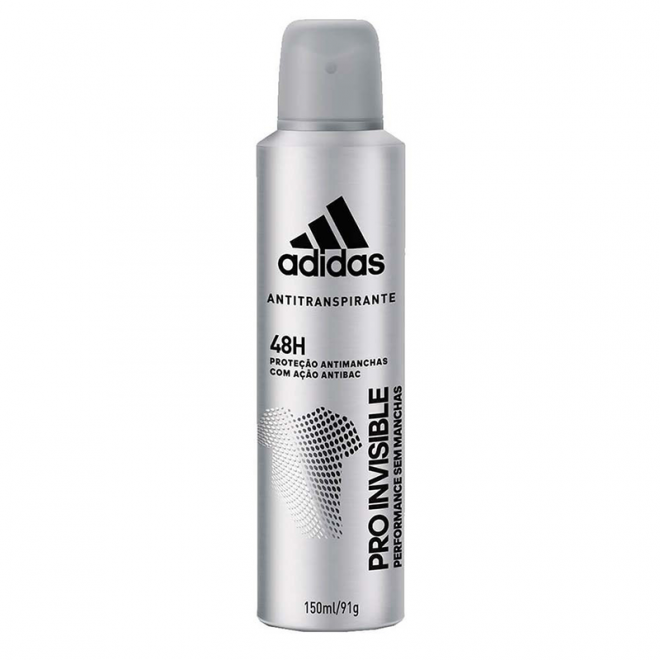 DESOD ADIDAS AEROSOL MASC 150ML PRO INVISIBLE