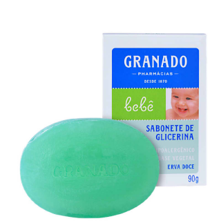 SABONETE GRANADO BEBE 90G ERVA DOCE
