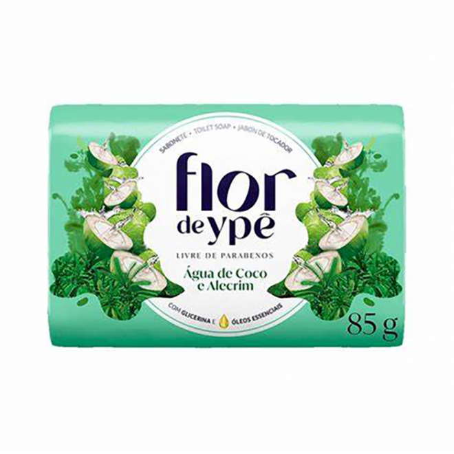 SABONETE FLOR DE YPE 85G AGUA COCO/ALECRIM