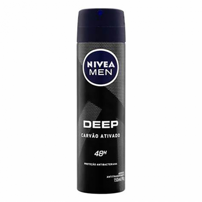DESOD NIVEA AERO MEN DEEP 150ML CARVAO ATIVADO