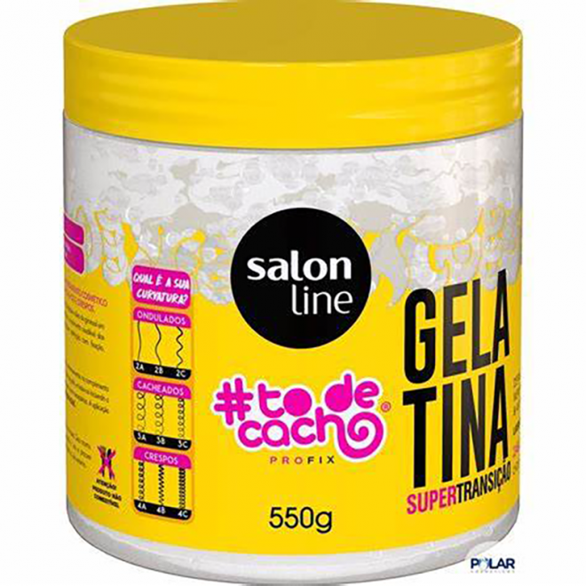 GELATINA SALON LINE TO DE CACHO 550G SUPER TRANSICAO