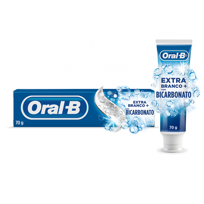 CR DENTAL ORAL B EXTRA BRANCO 70G BICARBONATO