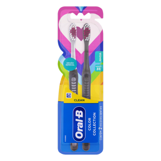 ESCOVA DENTAL ORAL-B COLOR COLLECTION C/2UN CLEAN