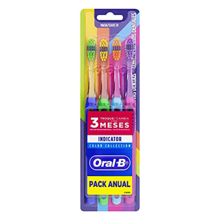 ESCOVA DENTAL ORAL-B INDICATOR COLOR C/4UN