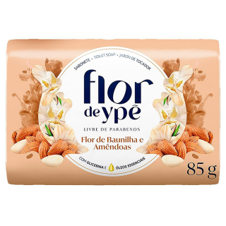 SABONETE FLOR DE YPE 85G FLOR BAUNILHA/AMENDOAS