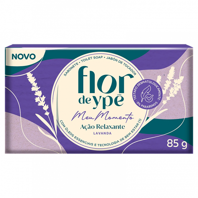 SABONETE FLOR DE YPE MEU MOMENTO 85G LAVANDA