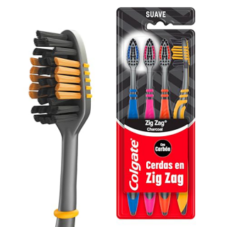 ESCOVA DENTAL COLGATE ZIG ZAG 4UN CARVAO