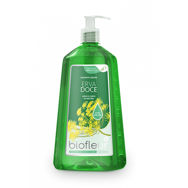 SABONETE LIQ BIOFLEUR 1LT ERVA DOCE
