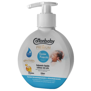 SABONETE LIQ COTTONBABY RECEM NASCIDO 200ML