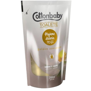 SABONETE LIQ COTTONBABY TOALETE 200ML GOLDEN