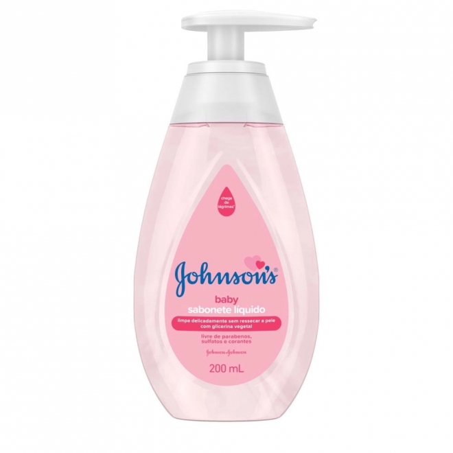 SABONETE LIQ JOHNSONS BABY 200ML ROSA