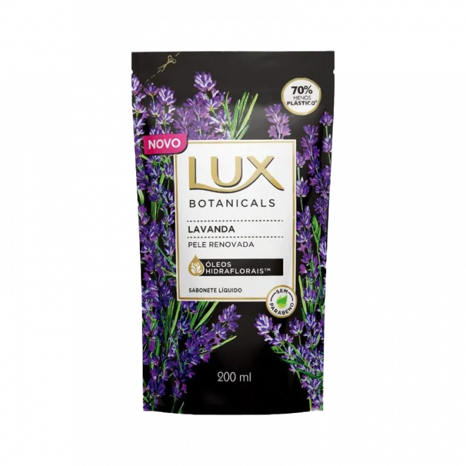 SABONETE LIQ LUX BOTANICALS 200ML LAVANDA