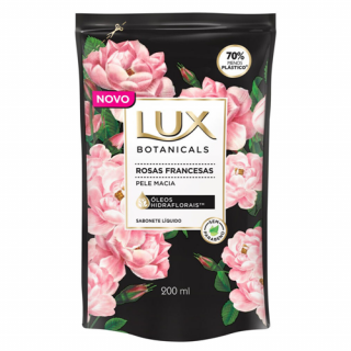 SABONETE LIQ LUX BOTANICALS 200ML ROSAS FRANCESAS