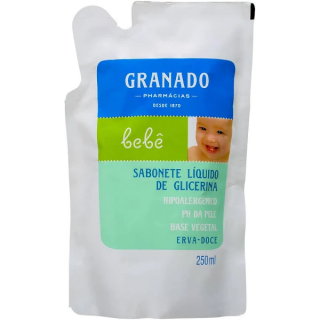 SABONETE LIQ GRANADO BEBE REFIL 250ML ERVA DOCE