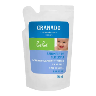 SABONETE LIQ GRANADO BEBE REFIL 250ML LAVANDA
