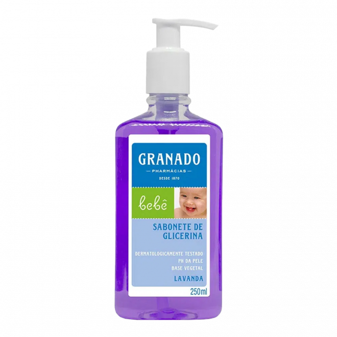 SABONETE LIQ GRANADO BEBE 250ML LAVANDA