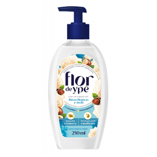 SABONETE LIQ FLOR DE YPE 250ML ROSAS BRANCAS/AVELA