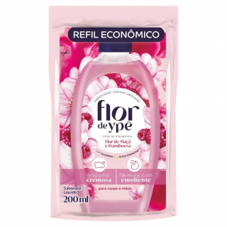 SABONETE LIQ FLOR DE YPE REFIL 200ML FLOR MACA/FRAMBOESA