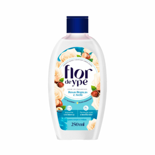 SABONETE LIQ FLOR DE YPE TF 250ML ROSAS BRANCAS/AVELA