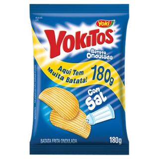 YOKITOS BATATA ONDULADA 180G C/SAL
